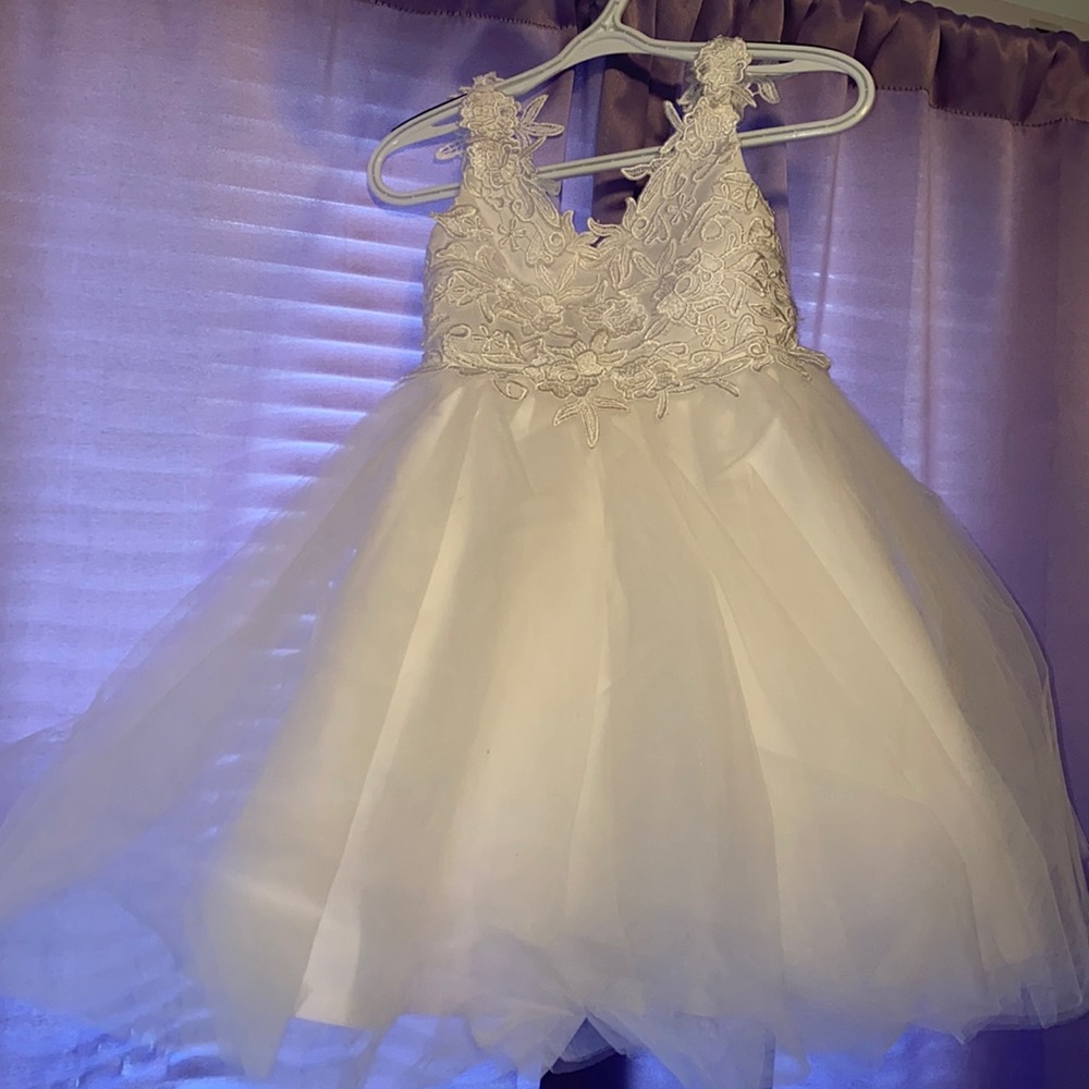 White formal dress